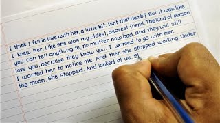 Simple and easy English Handwriting  Write in good handwriting in English  Handwriting practice [upl. by Belayneh]