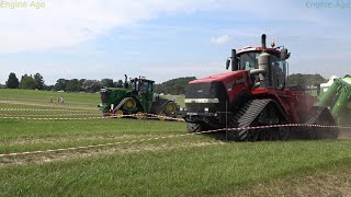 John Deere 9620RX vs CASE IH 620 QUADTRAC [upl. by Reivaxe]