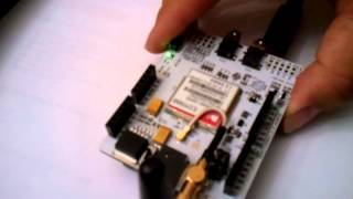 Test Procedure for Linksprite SIM900 GPRS GSM Shield for Arduino [upl. by Allesor]