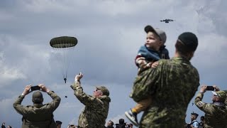 Reenactment of Dday landings on Normandy beach marks 80th anniversary [upl. by Simeon]