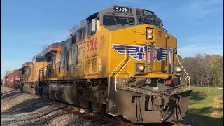 UP 5306 Leads MPRNL through Kinmundy IL [upl. by Cristie239]