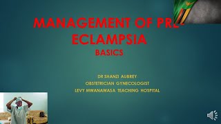 Pre eclampsia management the basics [upl. by Ellwood]