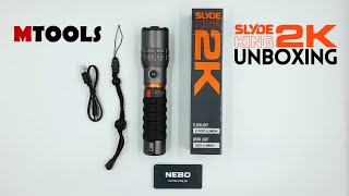 NEBO SLYDE KING 2K – 2000 Lumen Rechargeable Flashlight and 500 Lumen Work Light [upl. by Erised]