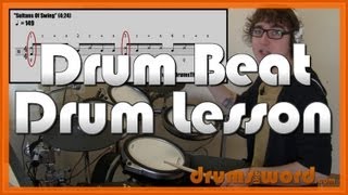 ★ Sultans Of Swing Dire Straits ★ Drum Lesson  How To Play Drum BEAT David quotPickquot Withers [upl. by Baelbeer215]