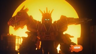 Power Rangers Dino Charge  Breaking Black  Megazord Fight  Episode 5  Power Rangers Official [upl. by Queston]