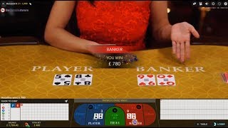 1K Start Live Casino Baccarat Big Bets Sesh [upl. by Yakcm87]