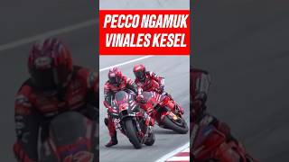 PECCO NGAMUK VINALES KESAL peccobagnaia vinales solidaritygp motogp peccovsmartin [upl. by Rivy]