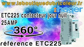 hager ETC225 contacteur jour nuit 25AMP 2F 230Volts ETC225 wwwlaboutiquedubricoleurfr [upl. by Lauren]