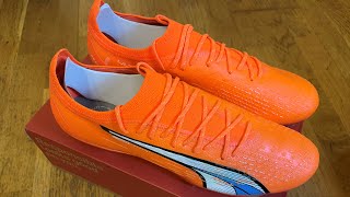 Puma Ultra Ultimate FGAG Football Boots Unboxing [upl. by Nasus]