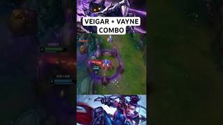 VEIGAR  VAYNE COMBO 😱 LEAGUE OF LEGENDS shorts [upl. by Yrtnahc]