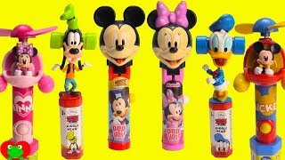 Genie Opens Mickey Mouse Club House Friends Candy Slime and Vending Machine Surprises [upl. by Neeleuqcaj]