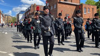 The Band and Bugles of the Rifles light infantry Changing of the Guard  04052024 [upl. by Rogerio19]