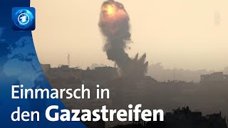 Israel verstärkt Angriffe im Gazastreifen [upl. by Ritchie564]