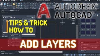 AutoCAD How To Add Layers [upl. by Hazelton]