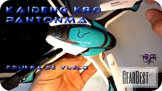 DRONES KAIDENG K80 PANTONMA VUELO GEARBEST En español [upl. by Stouffer]