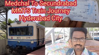 Medchal To Secundrabad Jn In MMTS Train Journey Hyderabad Local Train [upl. by Alekim516]