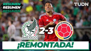 Resumen y goles  México 23 Colombia  Amistoso Internacional  TUDN [upl. by Geis]