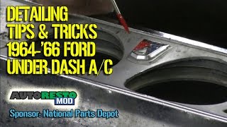 Detailing tips of Ford Mustang Falcon 1964 1965 1966 Under dash air conditioner Episode 263 Autorest [upl. by Adnerad189]