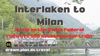 Interlaken Switzerland to Milan Italy by train [upl. by Oilime]