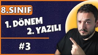 8Sınıf Matematik 1Dönem 2Yazılı  3 [upl. by Aikkan]