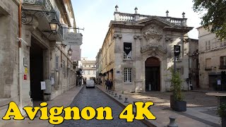 Avignon France Walking tour 4K [upl. by Nnylsor753]