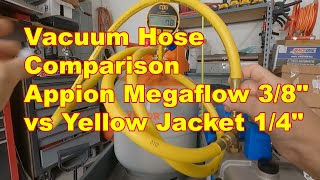 Comparing 14quot vs 38quot hose for HVAC vacuum speed [upl. by Nadya]