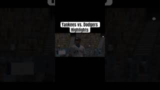 Yankees vs Dodgers Highlights yankees dodgers shortsviral baseball tendencias [upl. by Rosco132]