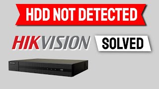 Hikvision NVR Hard Drive Not Detected [upl. by Sirrap]