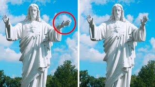 20 Mysterious Statues Caught Moving On Camera [upl. by Lotson828]