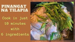 Pinangat na Tilapia  Quick and easy recipe with only 6 ingredients  Pinoy recipe BishtTV  🐟 [upl. by Erotavlas]