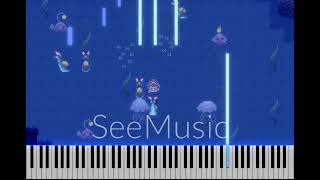 Yume 2kki  Watching Waters Piano Tutorial [upl. by Doak247]