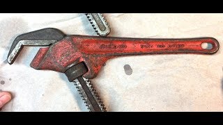 Vintage Ridgid E110 Wrench Restoration [upl. by Anihcak772]