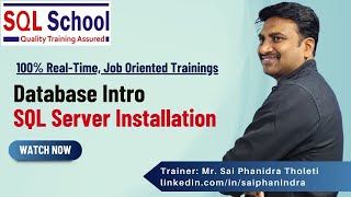 Database Intro SQL Server Installation From SQL School I sqlserver sqlschool [upl. by Sollars589]