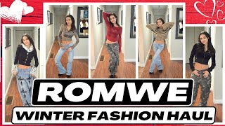 ROMWE Try On Haul  Winter Outfit Ideas You Cant Resist [upl. by Kashden]