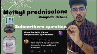 Methylprednisolone complete details in Telugu by Dr Mukesh health viralvideo [upl. by Koffler659]