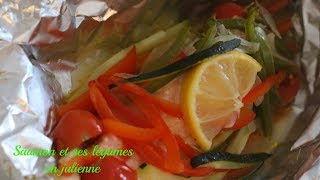 Saumon et ses légumes en julienne [upl. by Ssenav828]