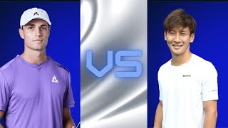 Christopher OConnell AUSVs Sho Shimabukuro 島袋将2024 Guangzhou Huangpu International Tennis Open [upl. by Alenairam]