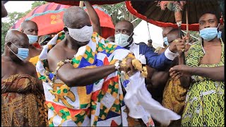 AMAZING TRADITIONAL FONTOMFROM DANCE BETWEEN OTUMFUO AND MAMPONG HENE ON THE 22ND CELEBRATION 2021 [upl. by Arodnahs724]