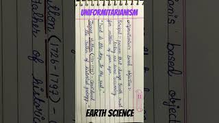 Uniformitarianism geology geogrophy science youtube shorts yt geography earthscience status [upl. by Acinorahs]