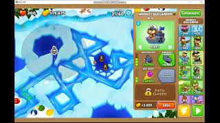 Deflation Mode  Frozen Over  Simple BTD6 Guides  No Heroes [upl. by Odarbil]