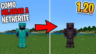 Como Hacer Armadura y Herramientas de Netherite en Minecraft 120 Java y Bedrock 😎 [upl. by Anaxor]