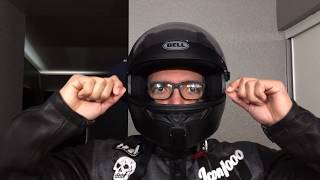 How to put your full frame glasses inside a full face helmet [upl. by Yuri]