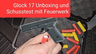 Glock 179mm PAK unboxing und Schusstest mit Feuerwerk Zink [upl. by Silva]