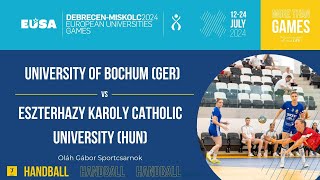 Handball Women  University of Bochum GER  Eszterhazy Karoly Catholic University HUN [upl. by Adnirolc135]