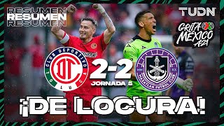 Resumen y goles  Toluca 22 Mazatlán  Grita México BBVA AP2021  J5  TUDN [upl. by Navi]