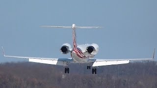 HD Turkey Government Gulfstream IV landing at GenevaGVALSGG [upl. by Bachman891]