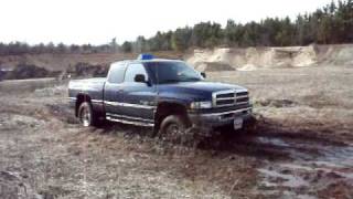 My Buddys 2001 Dodge Ram 1500 Going Through Mud [upl. by Idalina]