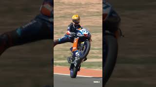 Celebrating WheelieWednesday with Aldi Mahendra🥳 2024 AragonWorldSBK 🏁 [upl. by Gelhar464]