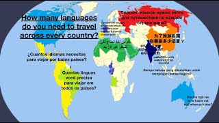 How Many Languages Are Needed To Travel Across Every Country [upl. by Allemaj]