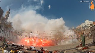 Mascletà 17 de Marzo Fallas 2016  Pirotecnia Caballer FX [upl. by Oinotnanauj75]